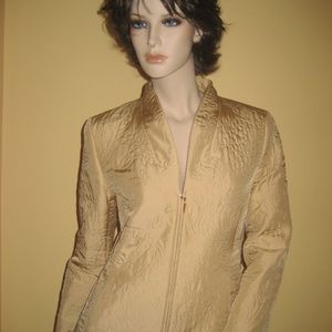 $245 Dana Buchman Quilted Fitted Light Spring Jacket Sz. 8 Medium